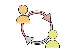 take turnsのイラスト